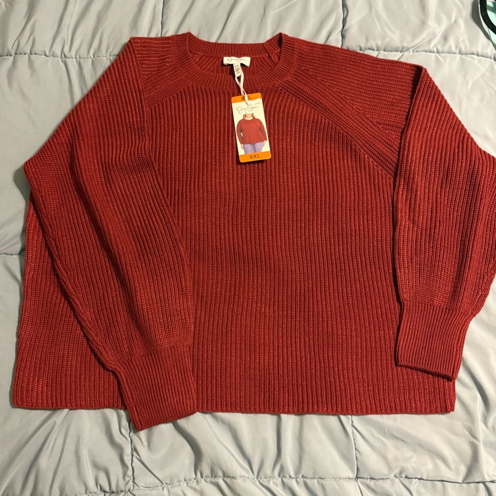 Jessica Simpson red sweater XXL